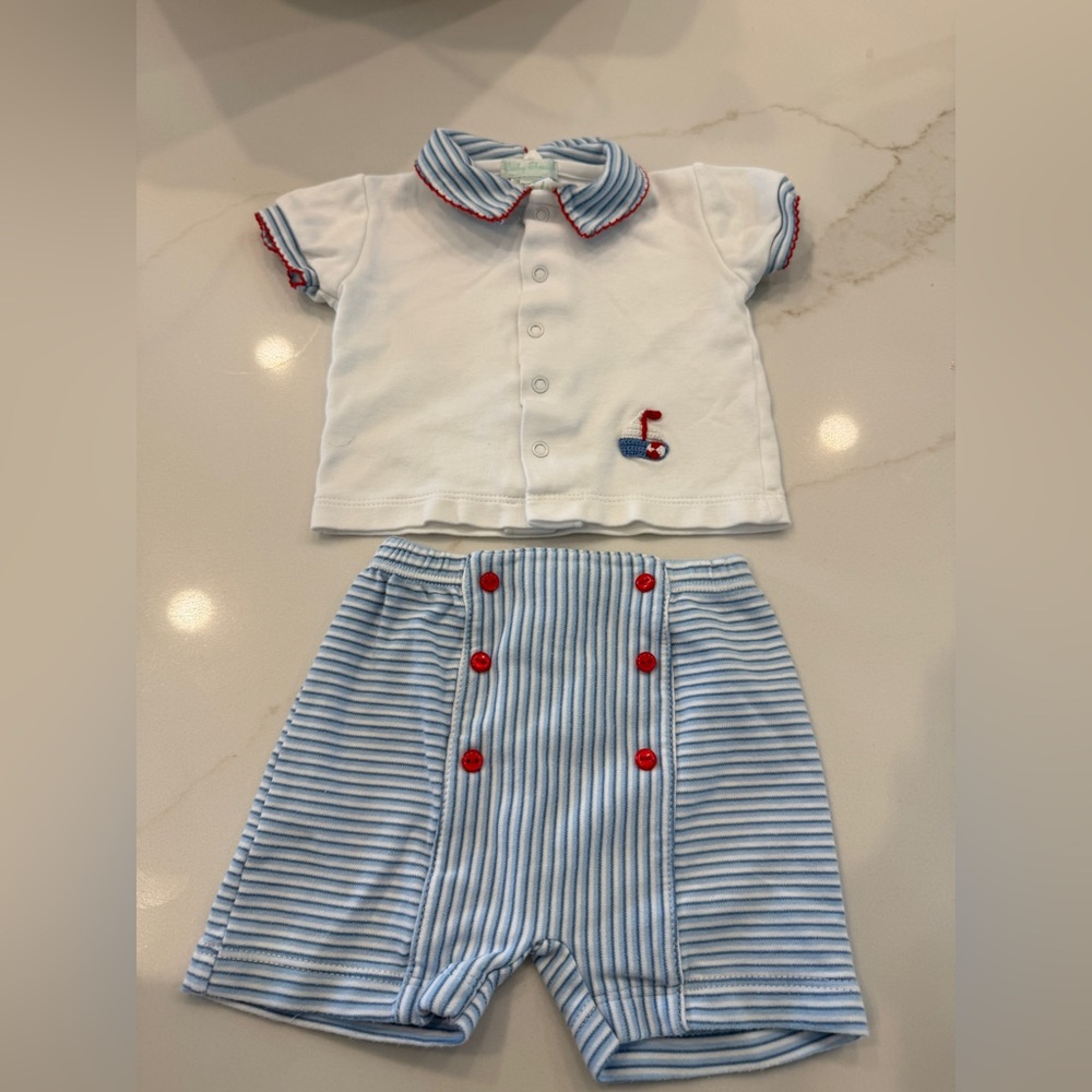 Baby Threads sailor two piece set